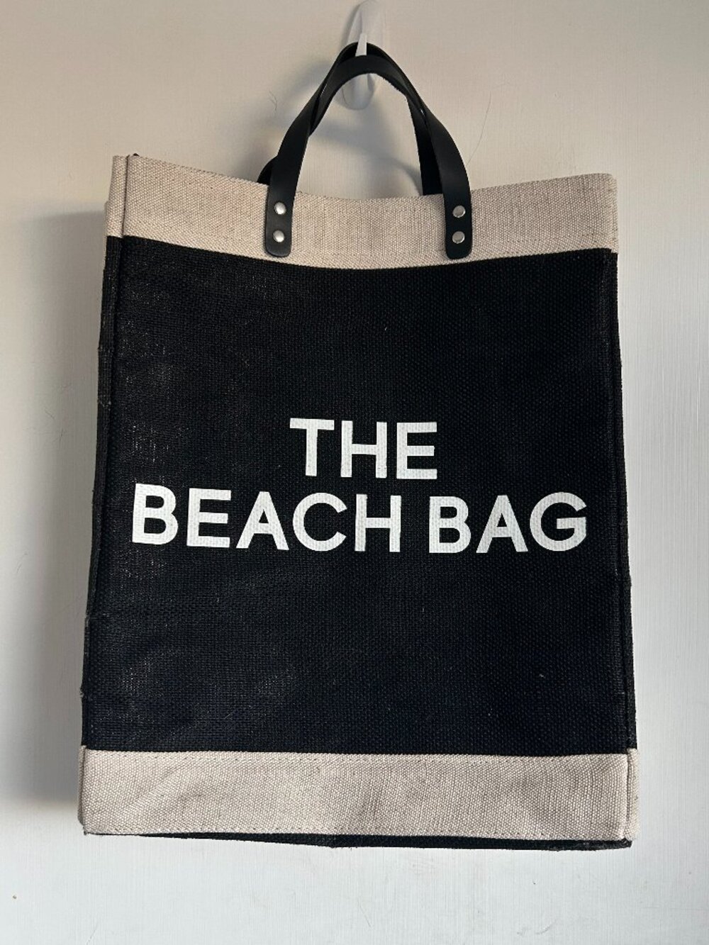 Faithworks - The Beach Bag - Large Structured Jute Tote Bag